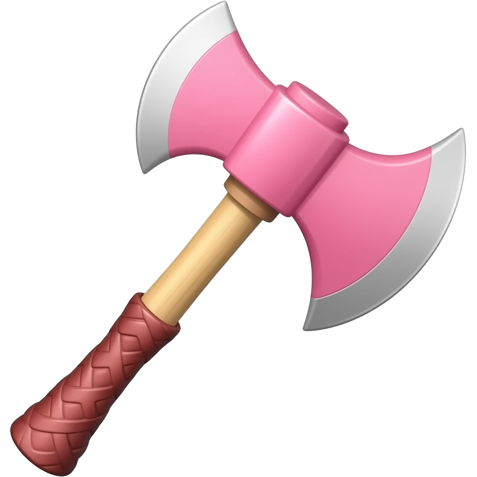 Axe pink emoji