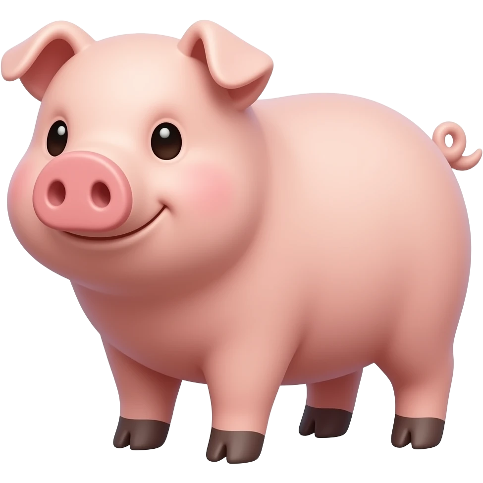 serious pig emoji