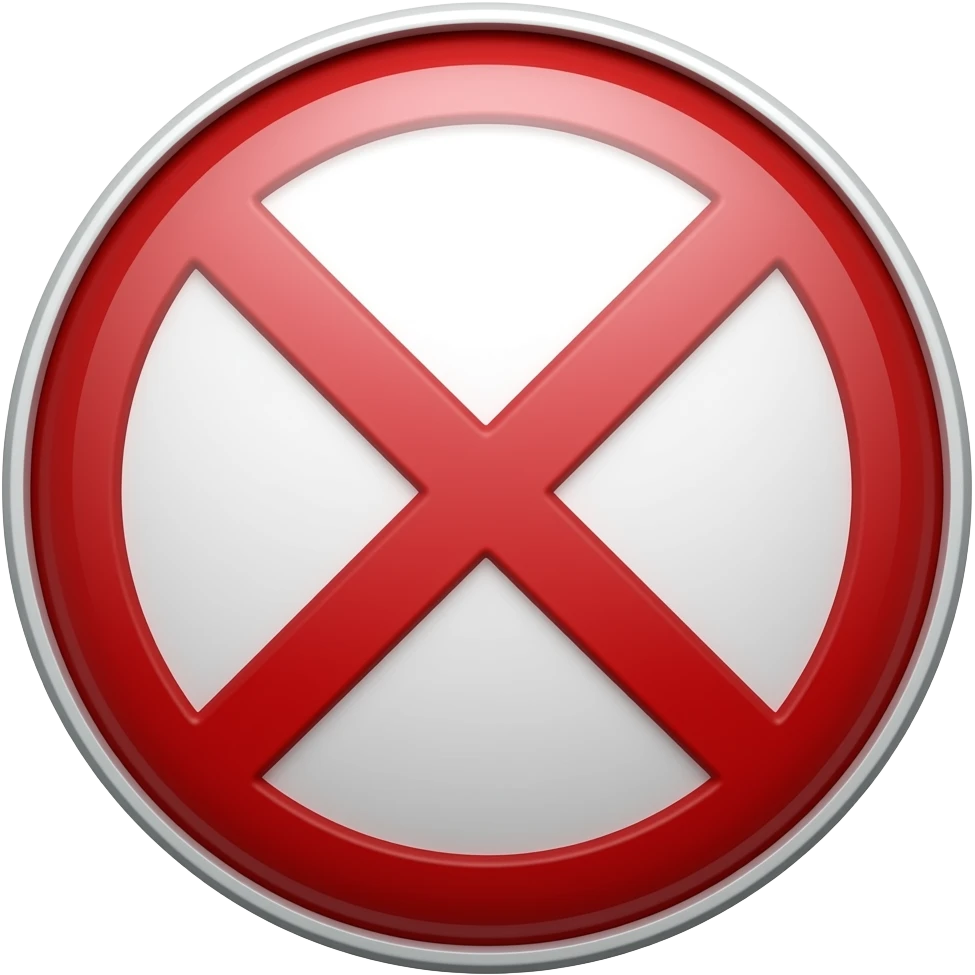 no entry emoji