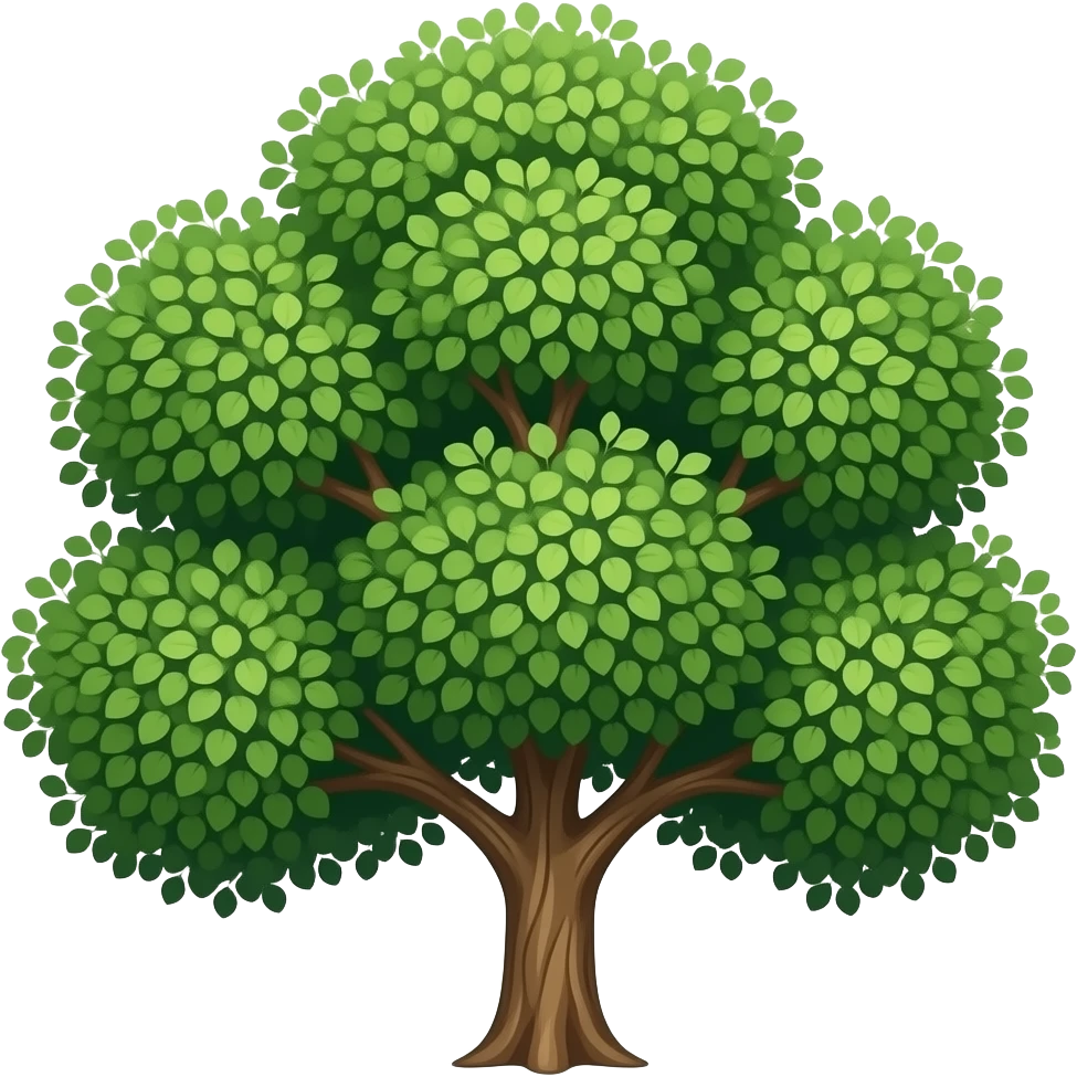 decideous tree emoji