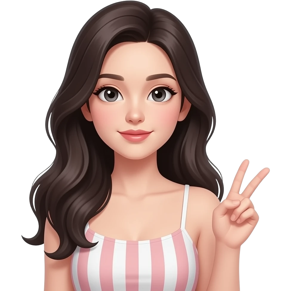 흑발의 여자가 보지를 보여주는 자세 emoji