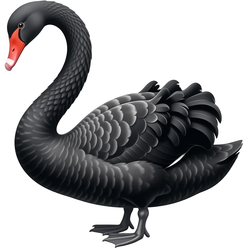 A black swan emoji