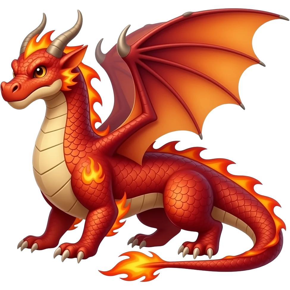 Fire dragon emoji