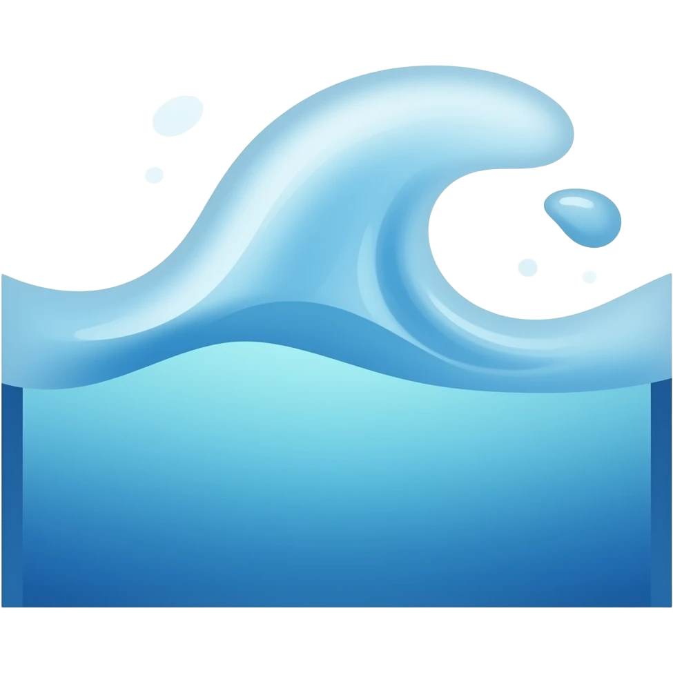 волна водная реалистичная emoji