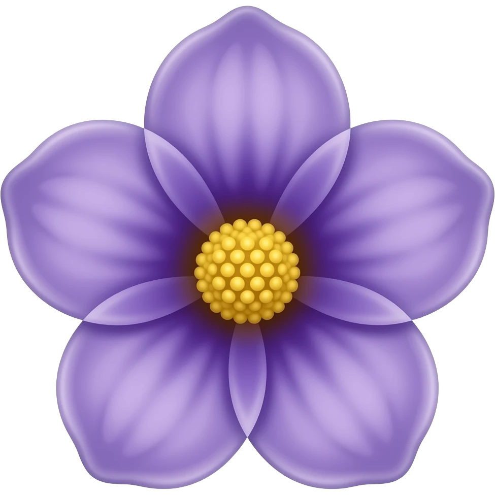 Violette fleur emoji