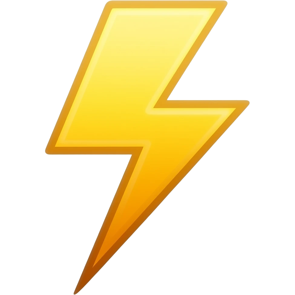 Lightning bolts emoji