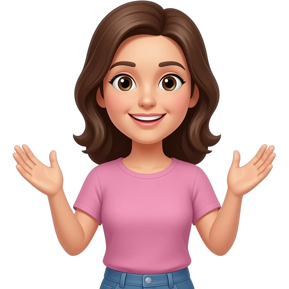 Move her hands emoji