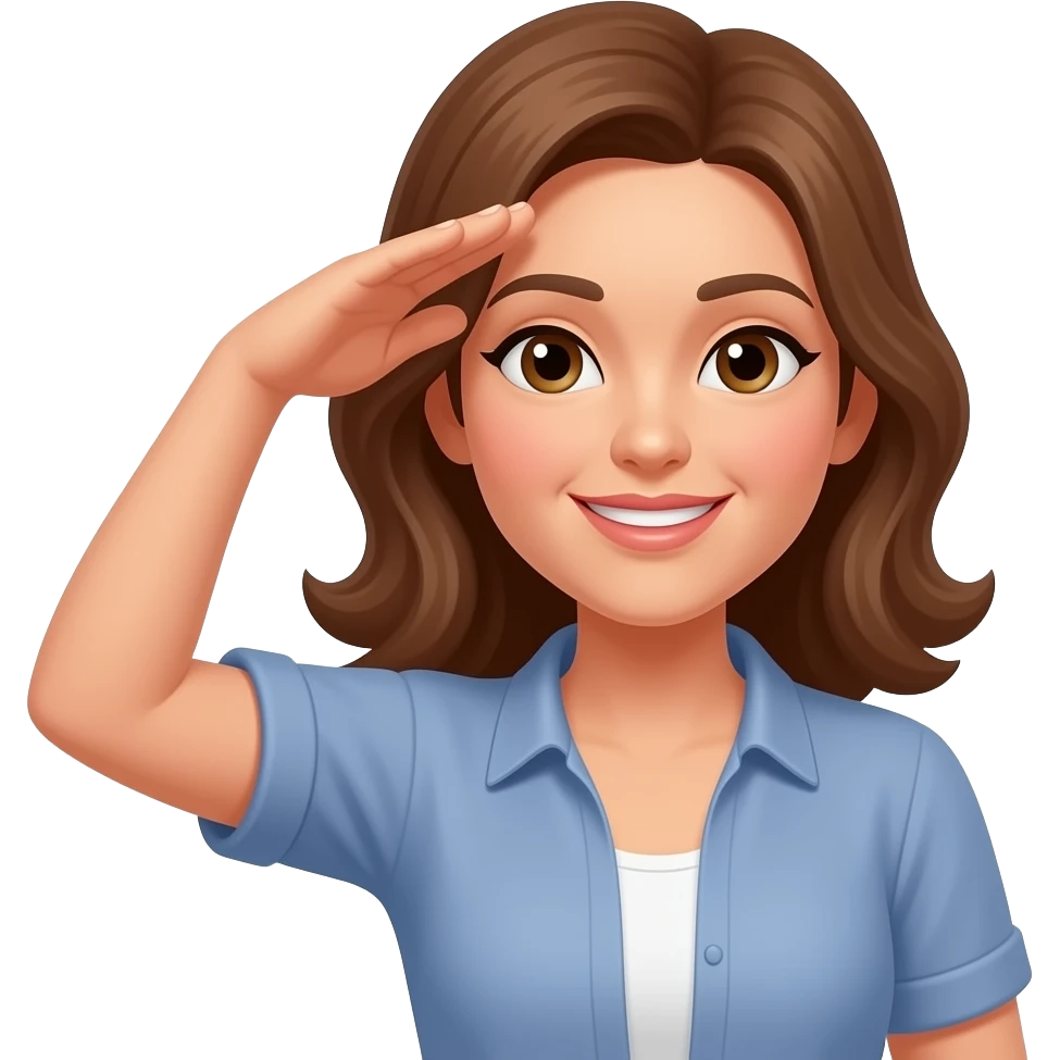 Trust me, 👩🏻,✋🏻,😌,🫡 emoji