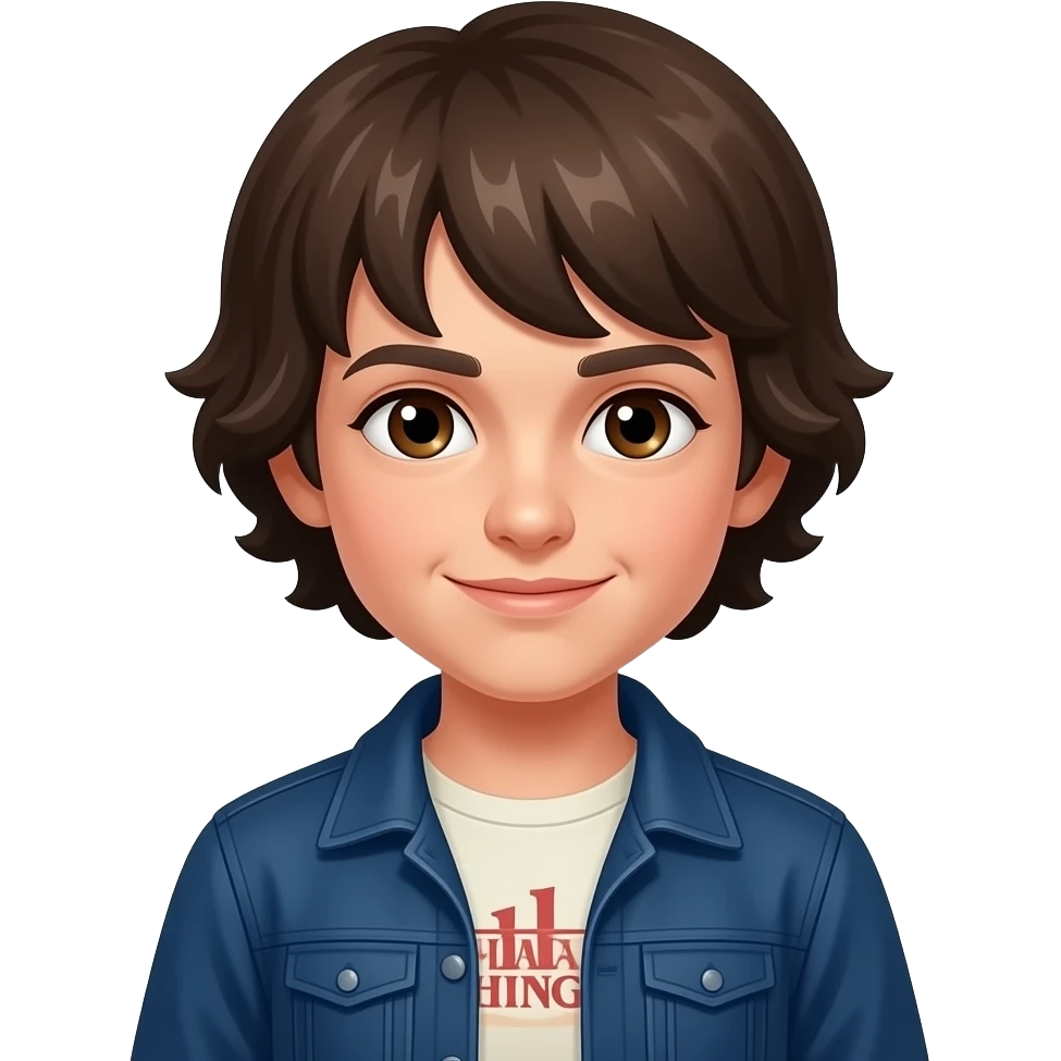 11 from stranger things a girl emoji