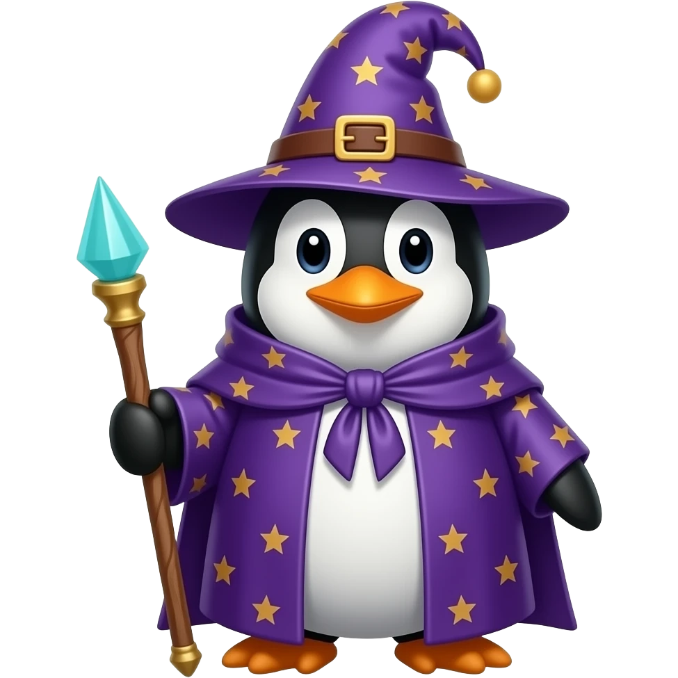 Penguin Wizard emoji