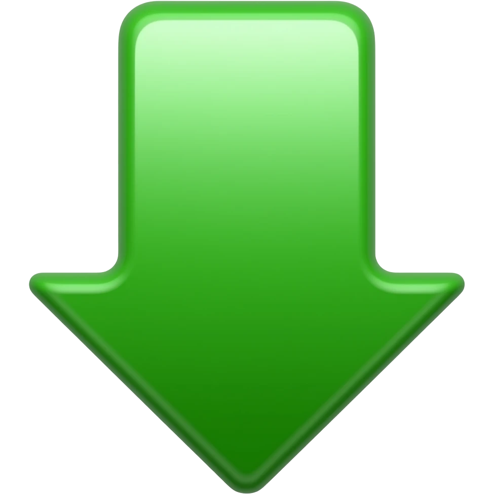 green arrow down emoji