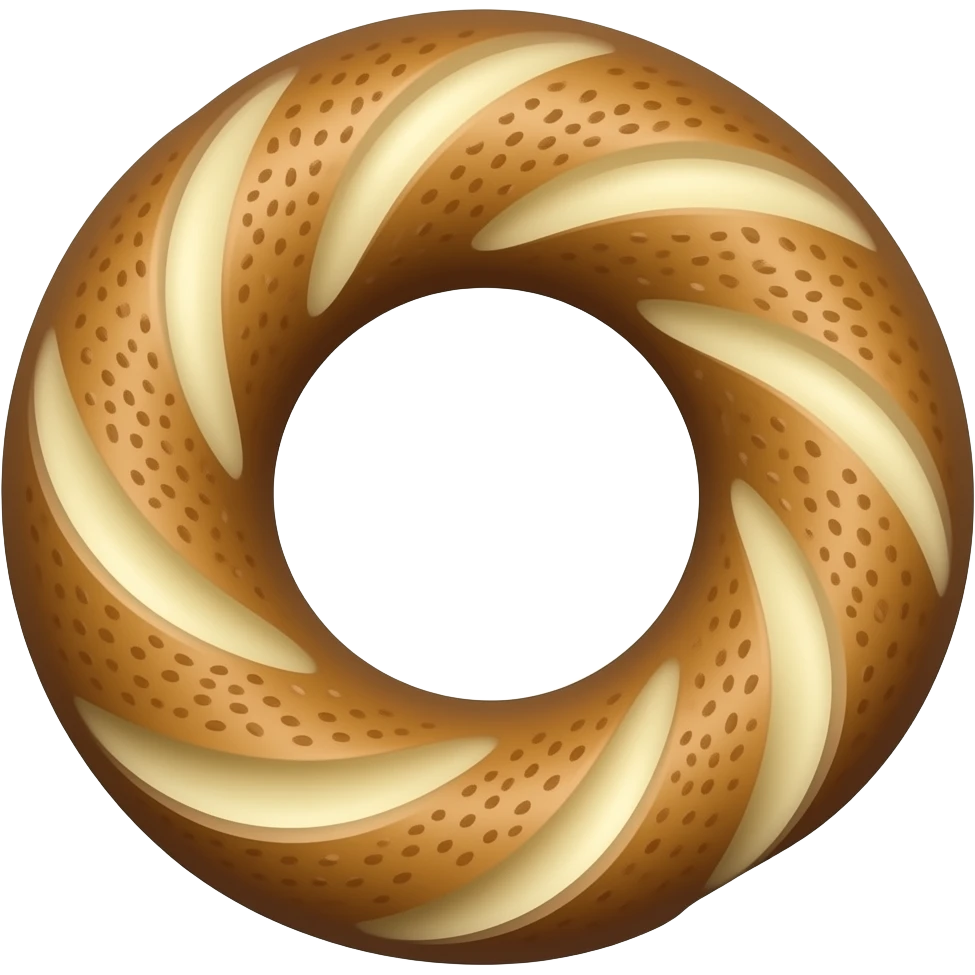Kahfe ve simit emoji