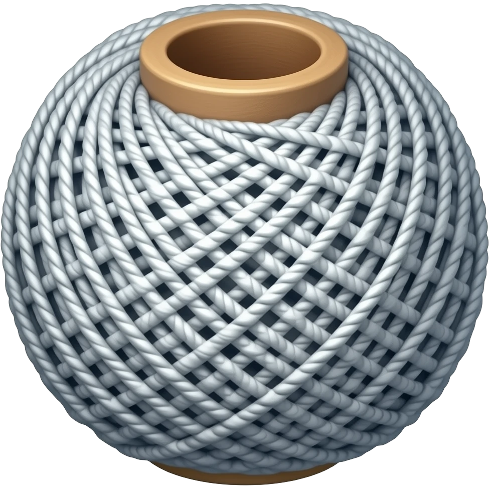 a tangle of threads emoji