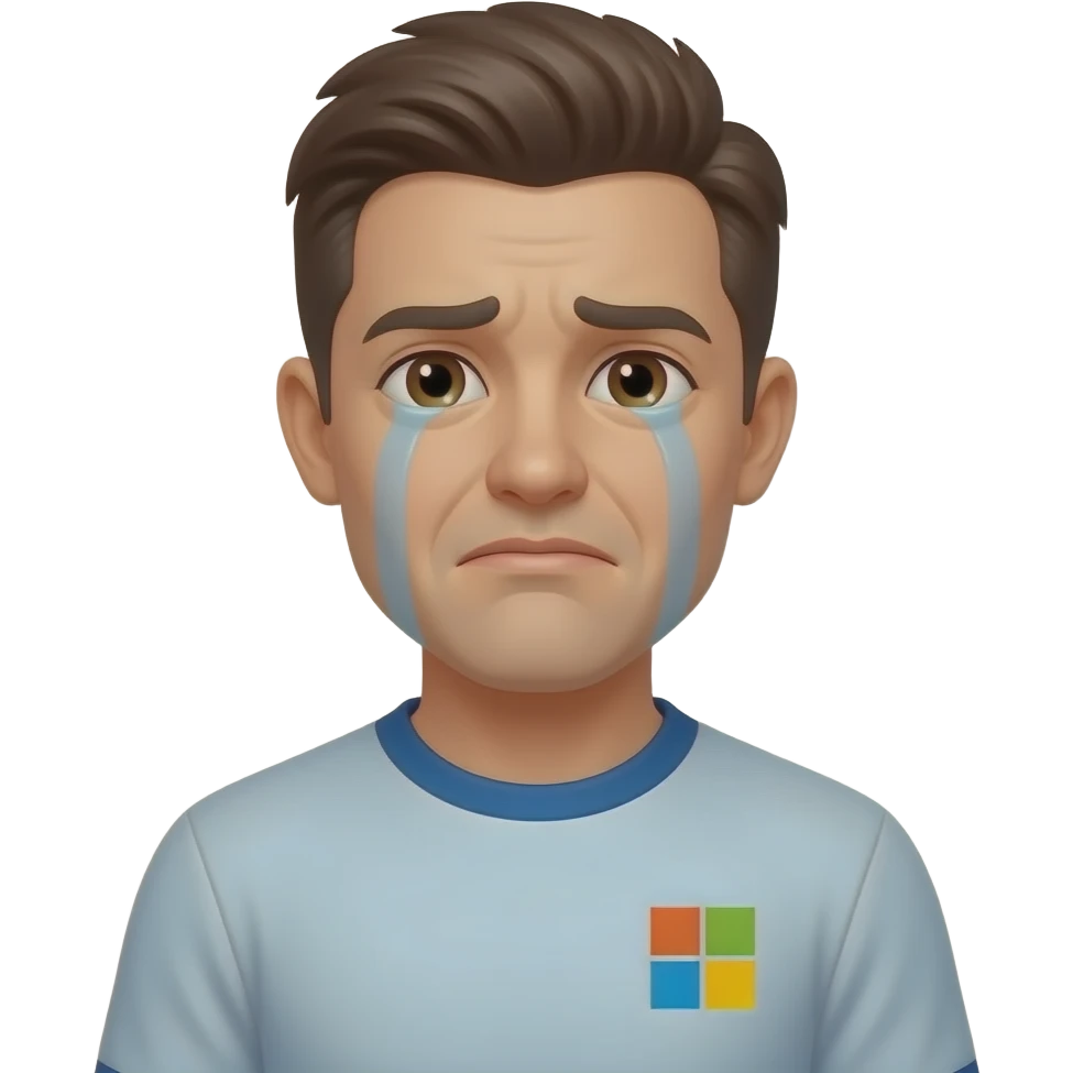 crying emoji Microsoft themed emoji