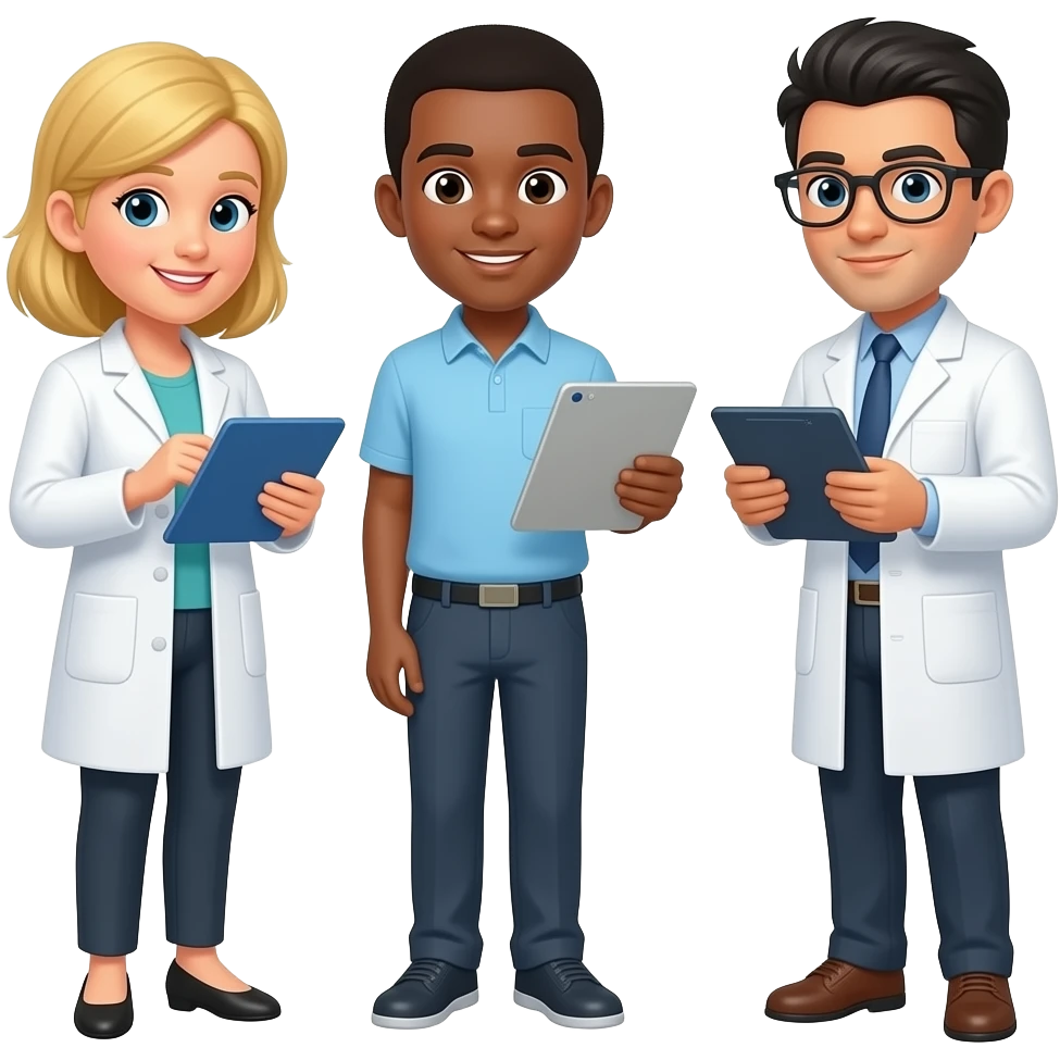natural and socia scientists collecting their data emoji