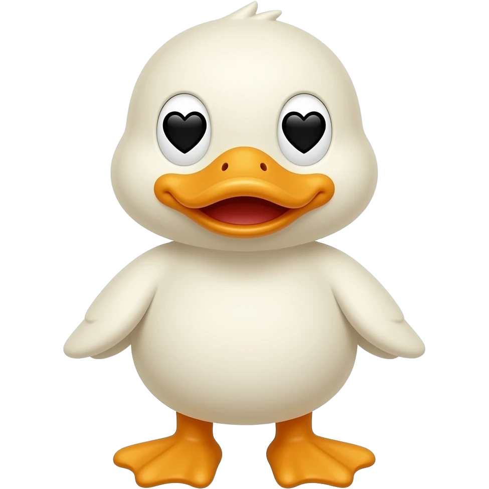 Duck love emoji