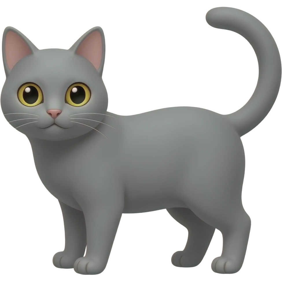 Gato gris emoji