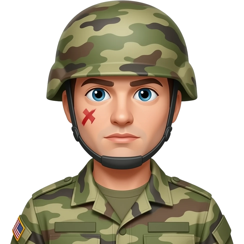 soldier with PTSD emoji