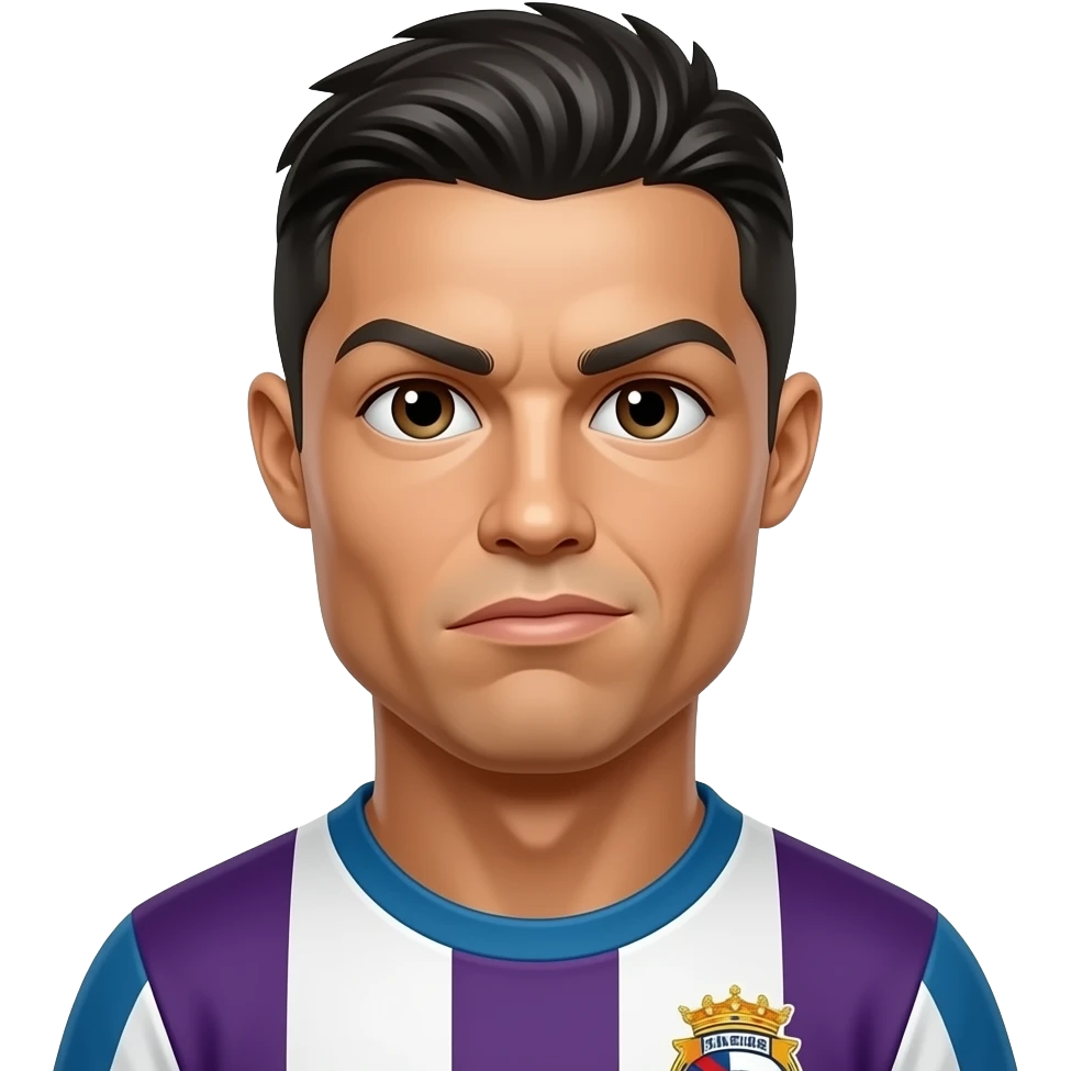 Ronaldo avec grimace emoji