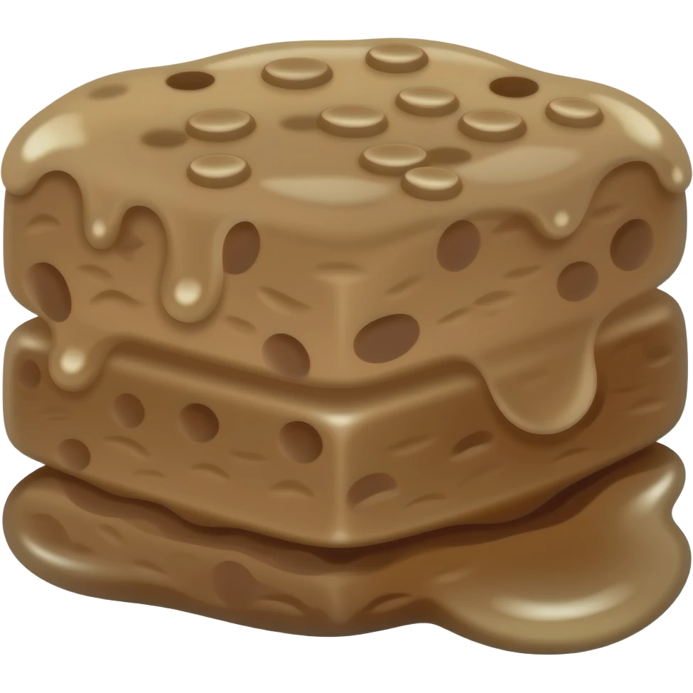 A brownie emoji
