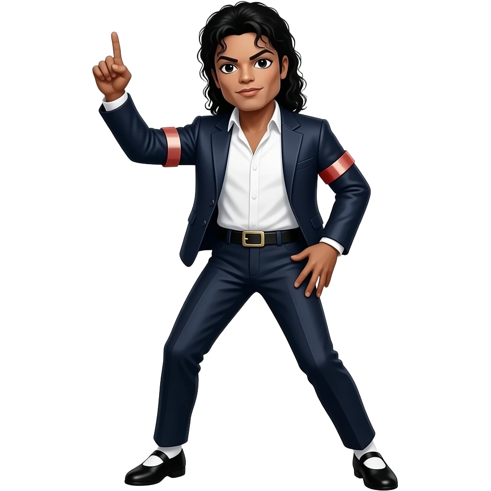 Michael Jackson bailando con sus mejores pasos emoji