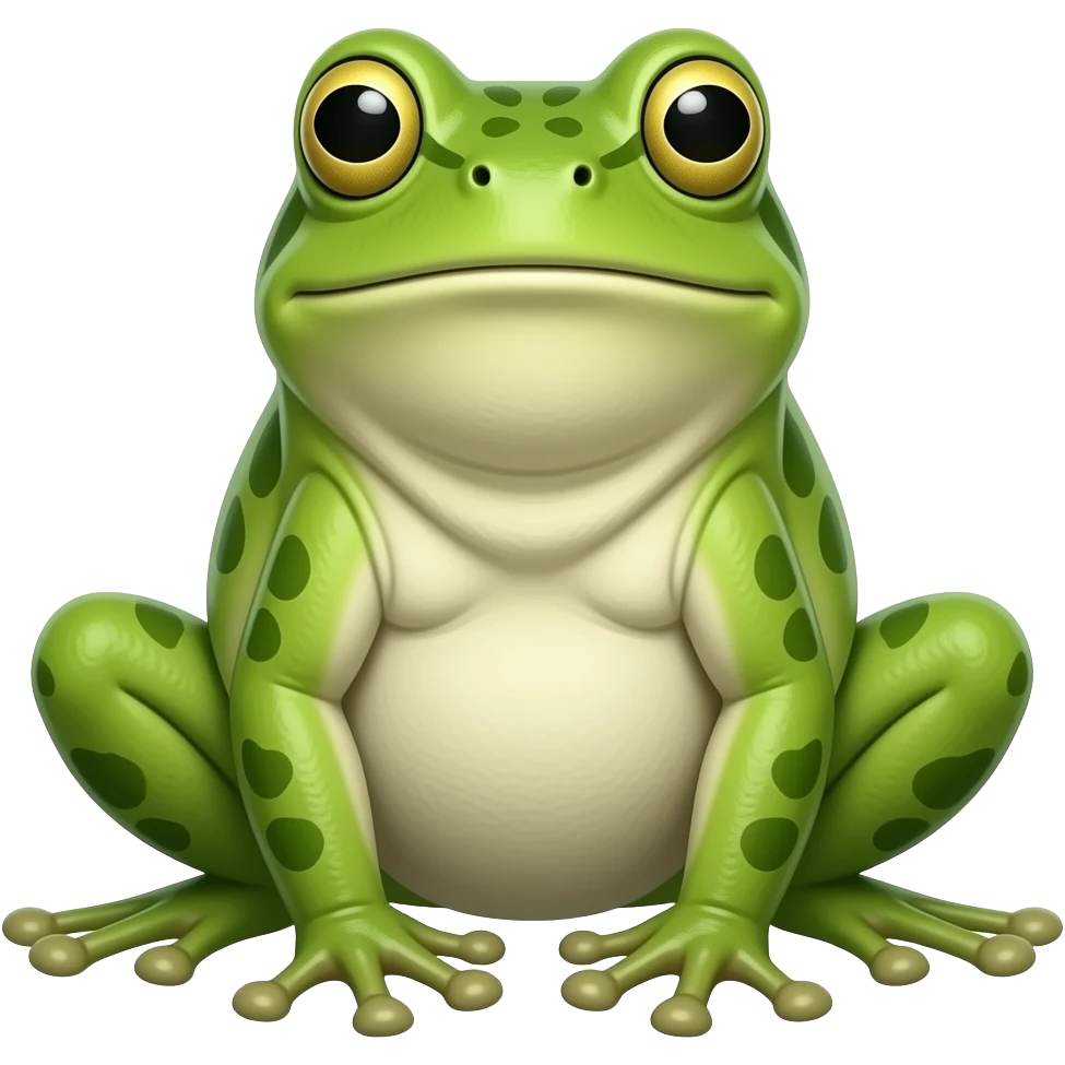 Frogs stand up emoji