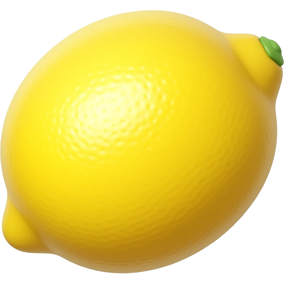 yellow lemon emoji