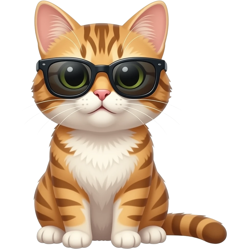 Cat wearing sunglasses emoji