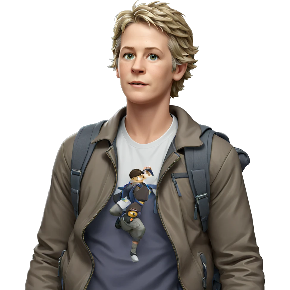 boy in jacket with backpack emoji