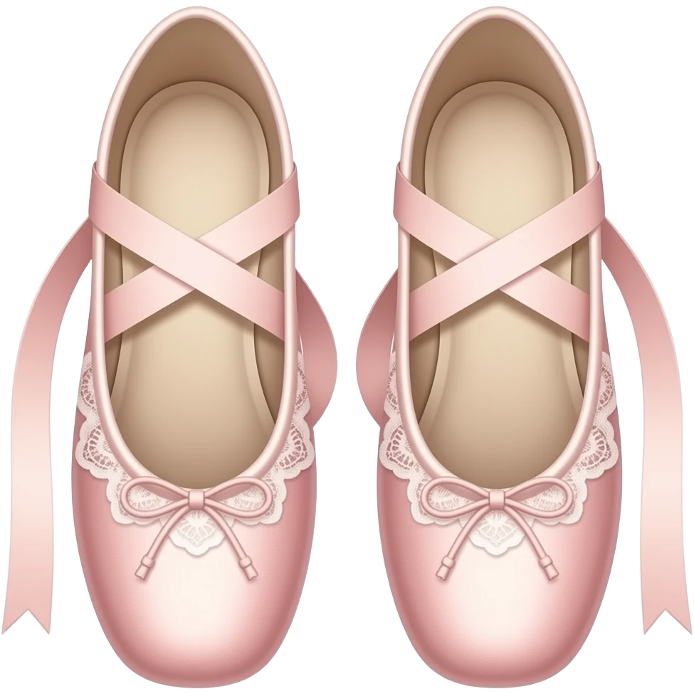 Pink ballet shoes emoji