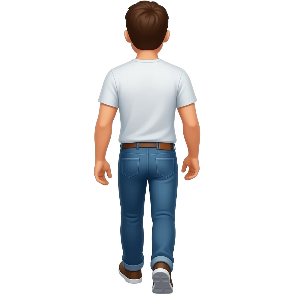 Guy walking away from us emoji