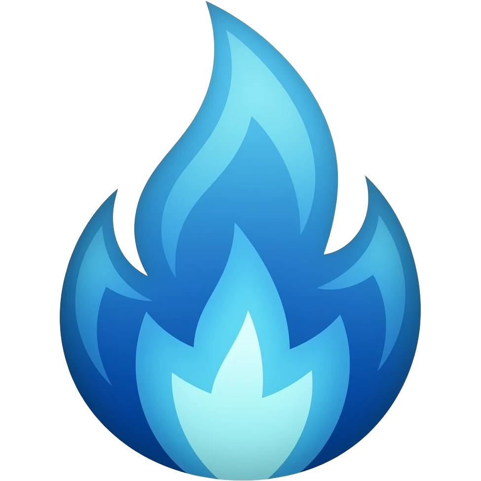 blue fire emoji
