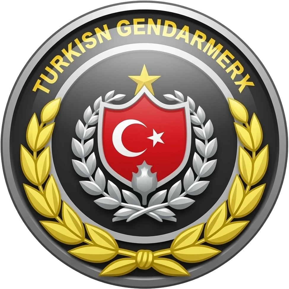 Silaha hayır emojisi Türk jandarma amble ile emoji