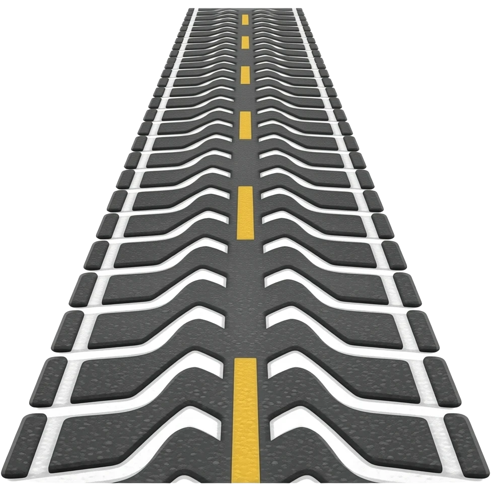 car tire trace emoji