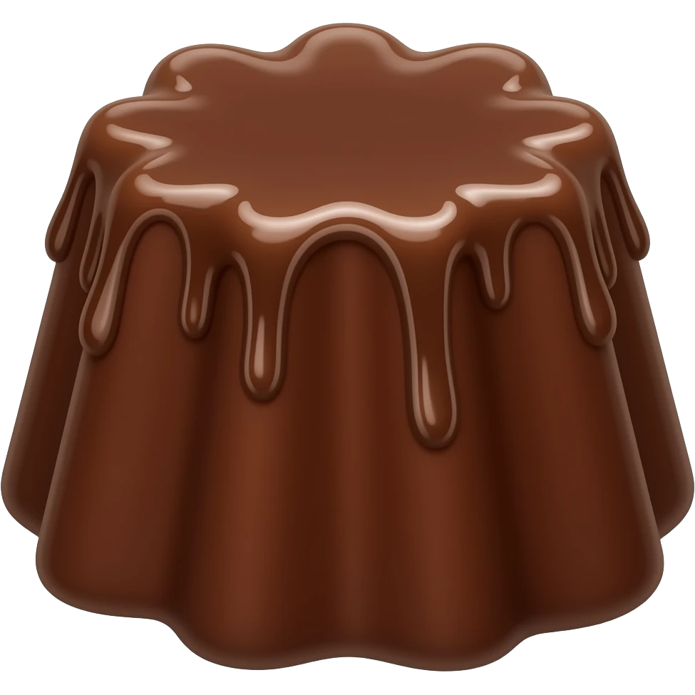 Chocolate fudge emoji