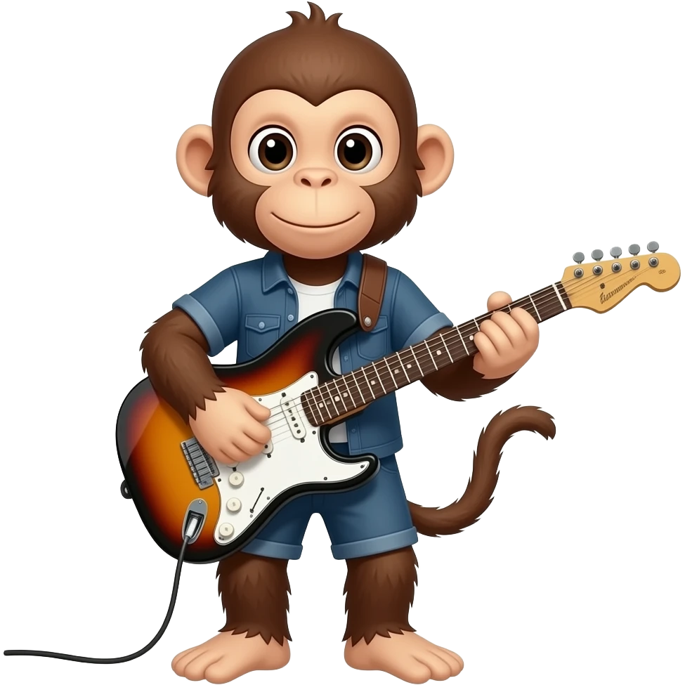 Músico mono emoji