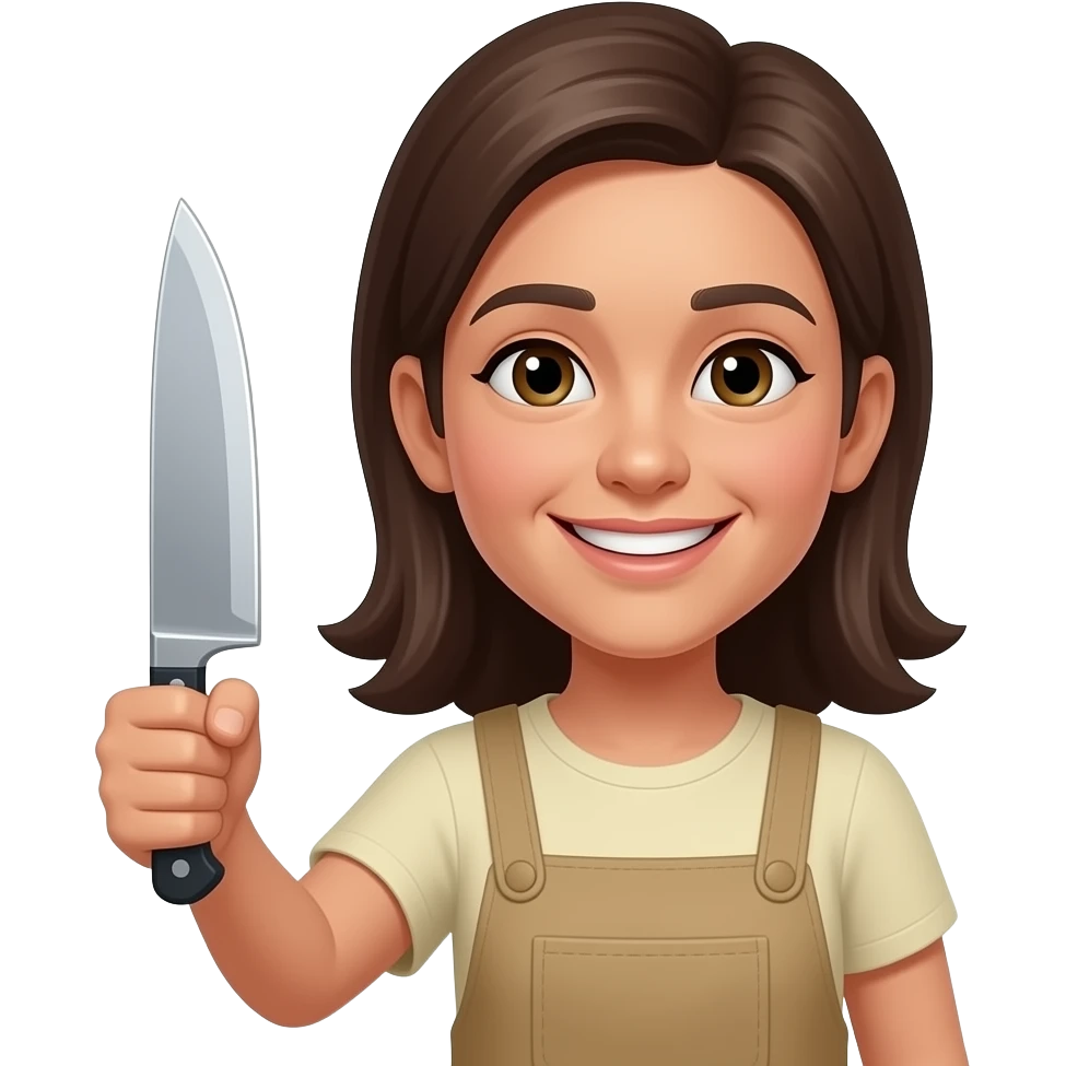 😊 with knife emoji