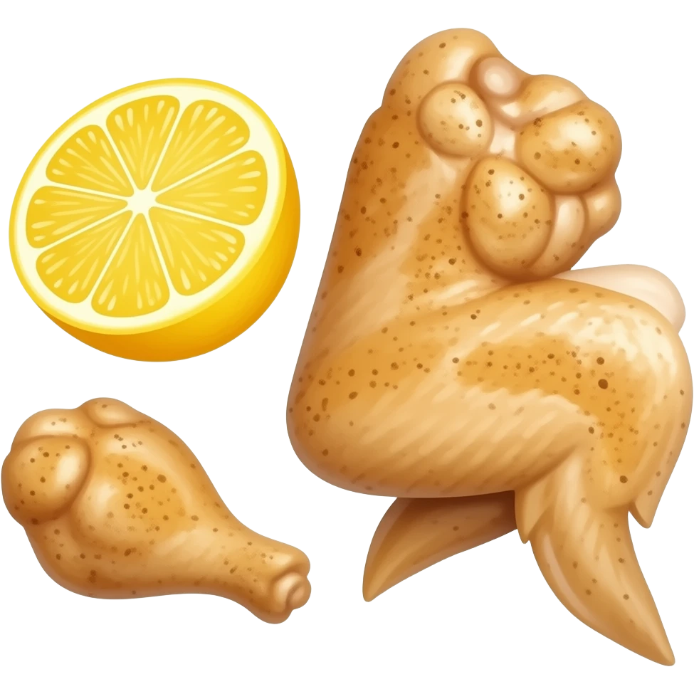 lemon-pepper flavored chicken wing emoji