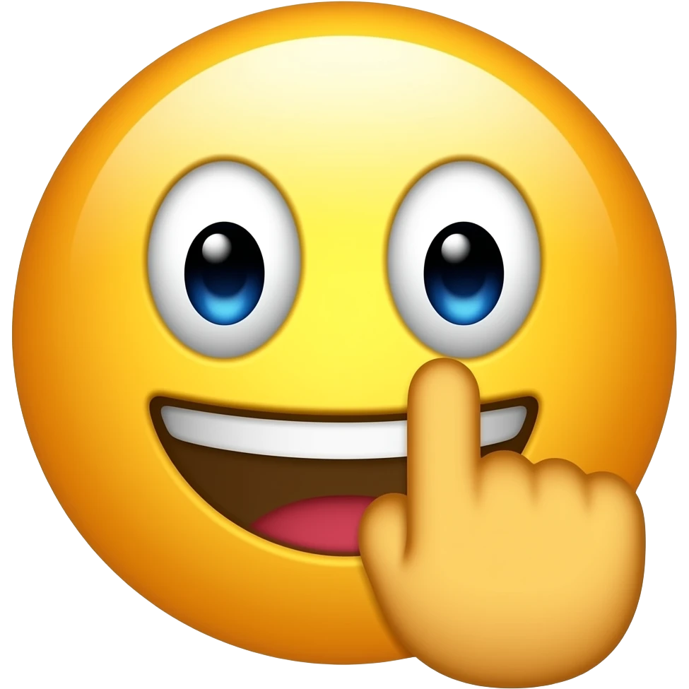 A yellow emoji being fingered emoji