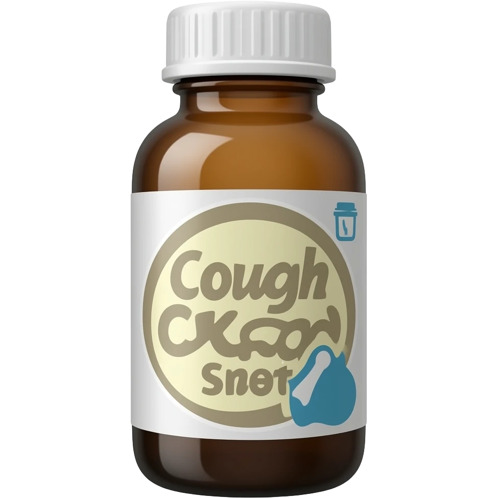 presciption cough syrup bottle emoji