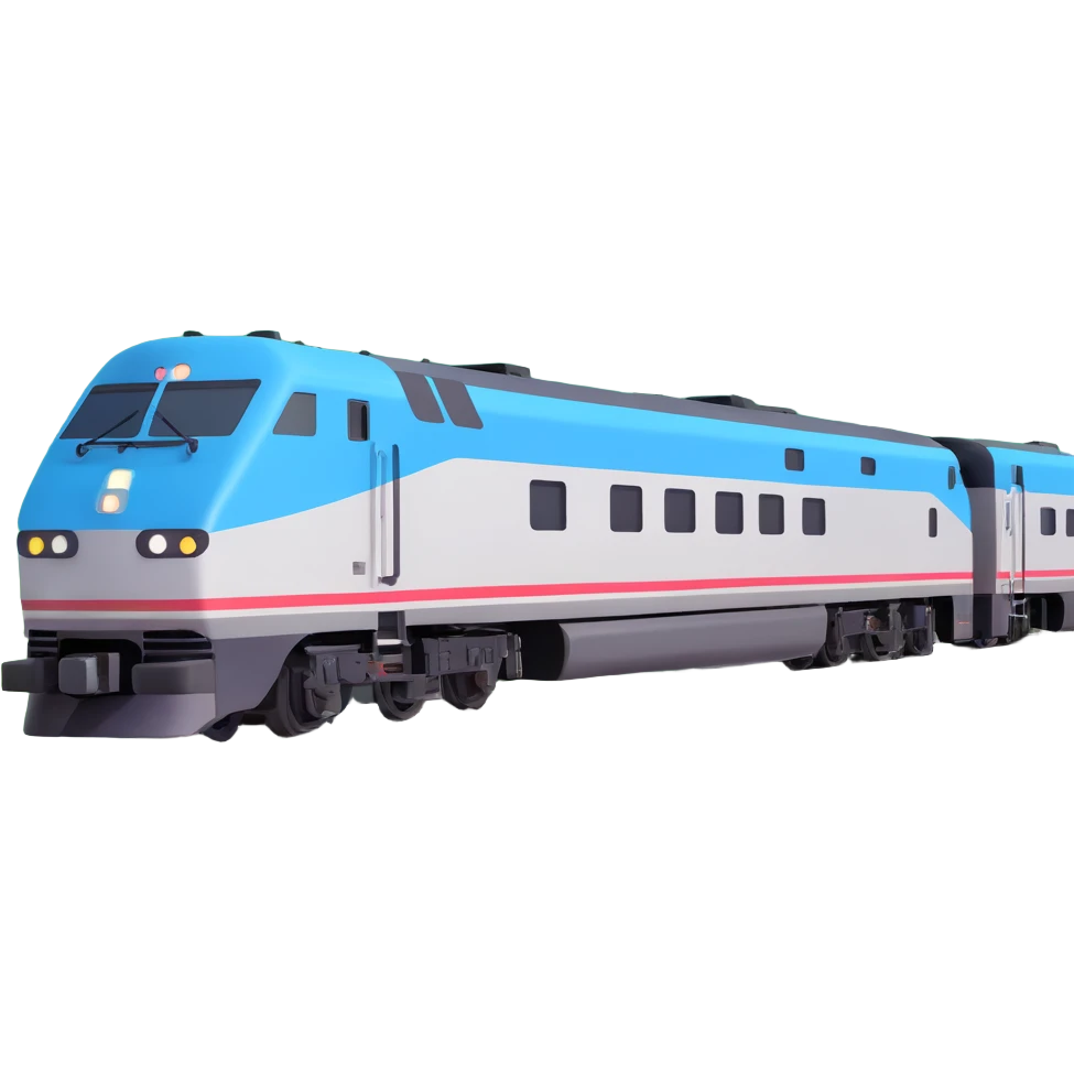 Amtrak train  emoji