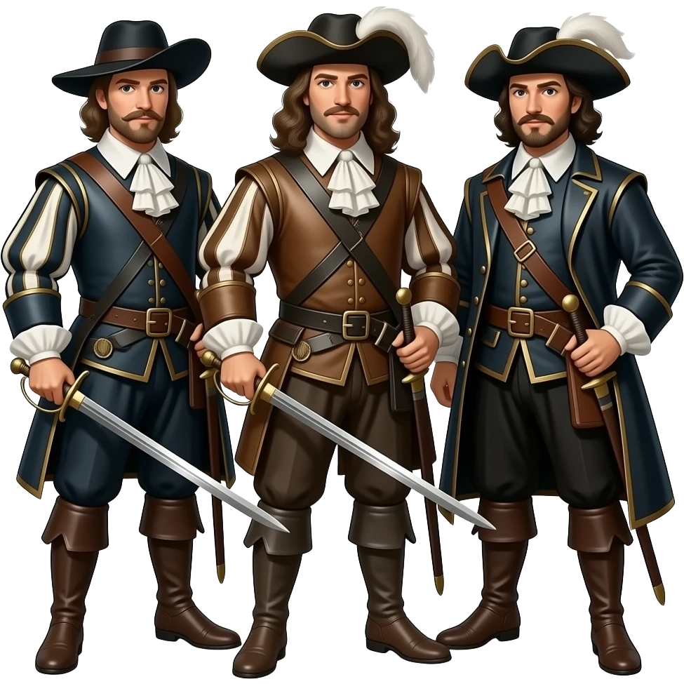 Os 3 mosqueteiros emoji
