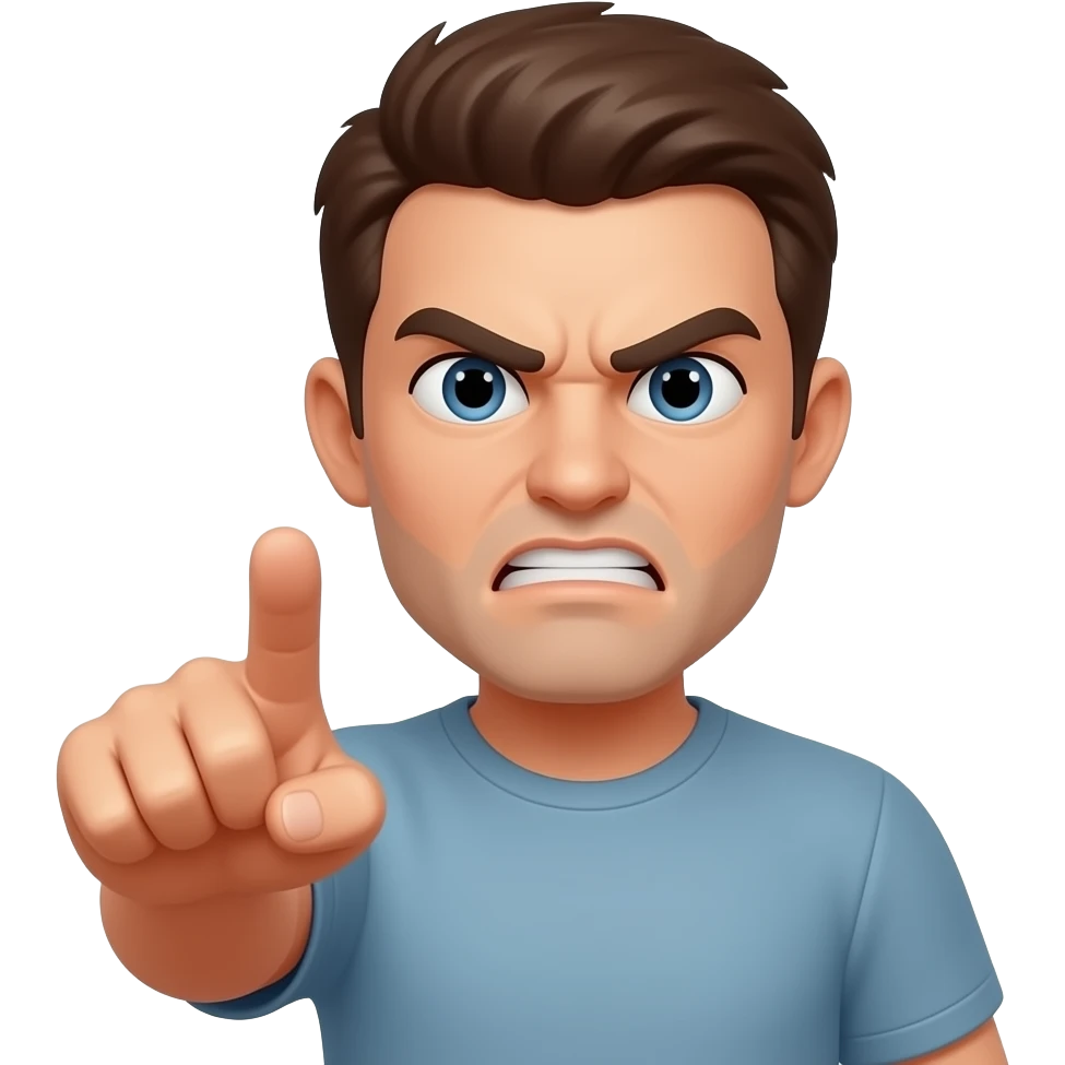 emoji 😡 pointing finger 🫵 emoji