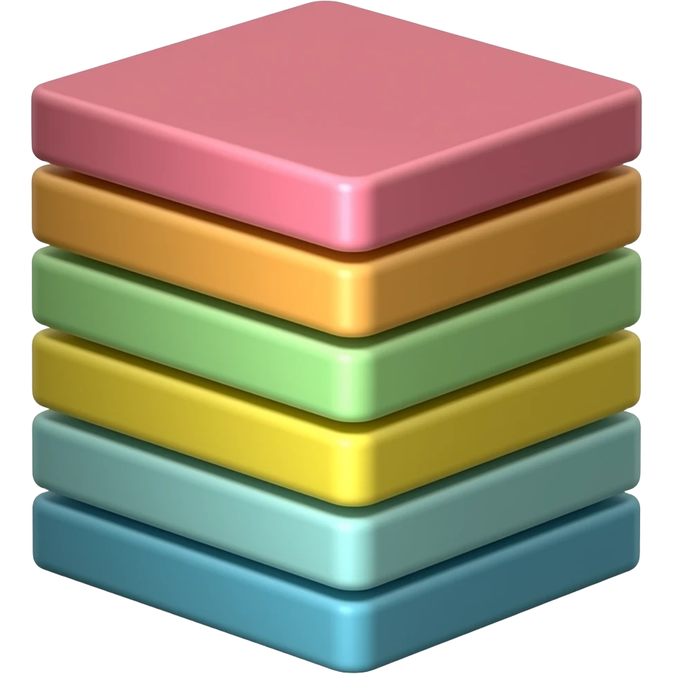 colored blocks. emoji