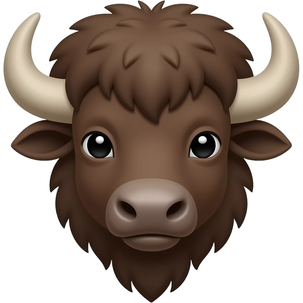 bison face emoji