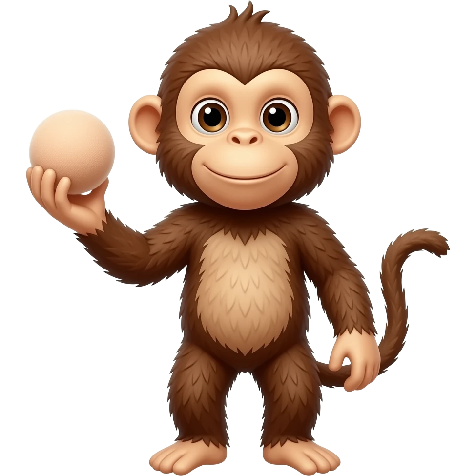 powder puff monkey emoji