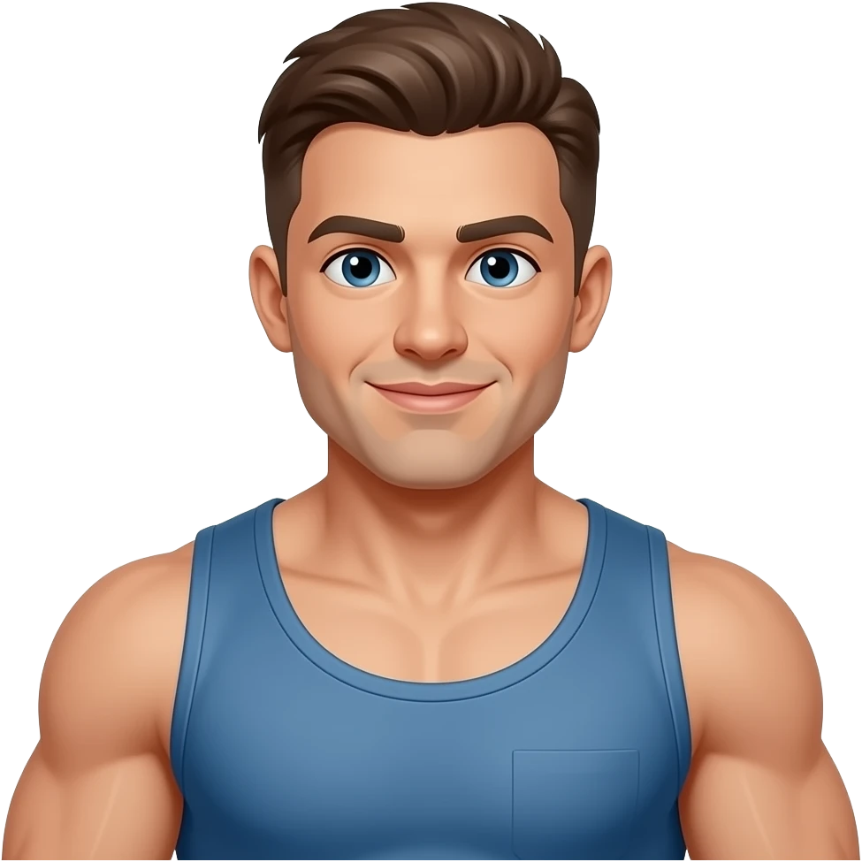 Kaslı adam emoji