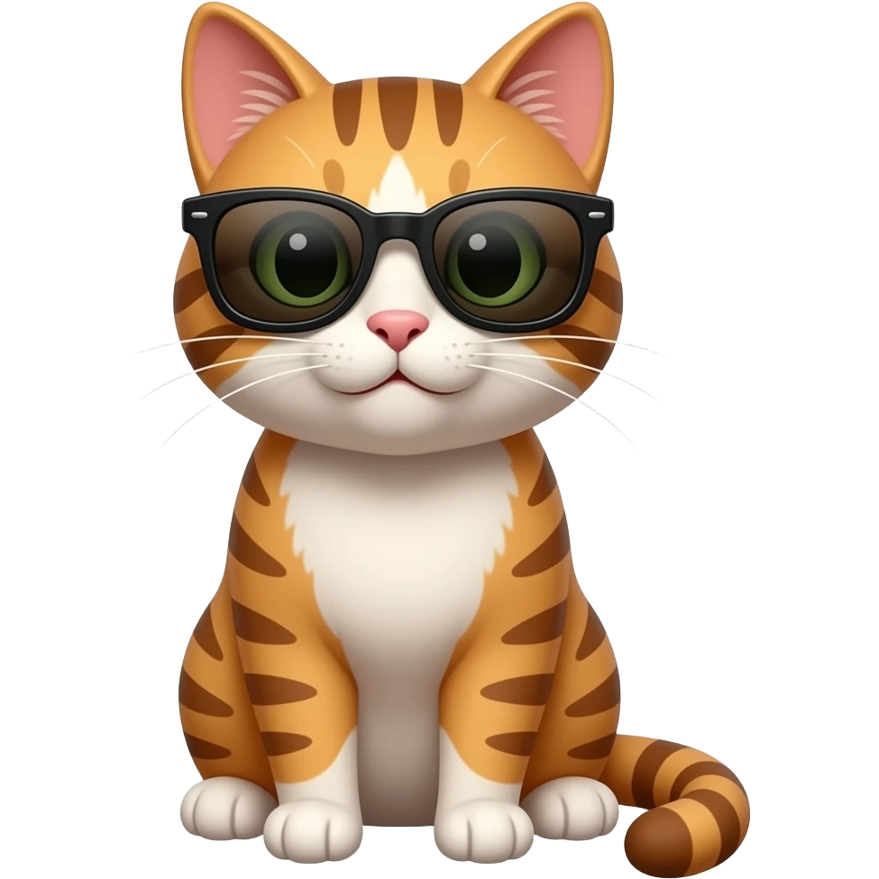 Cat wearing sunglasses emoji