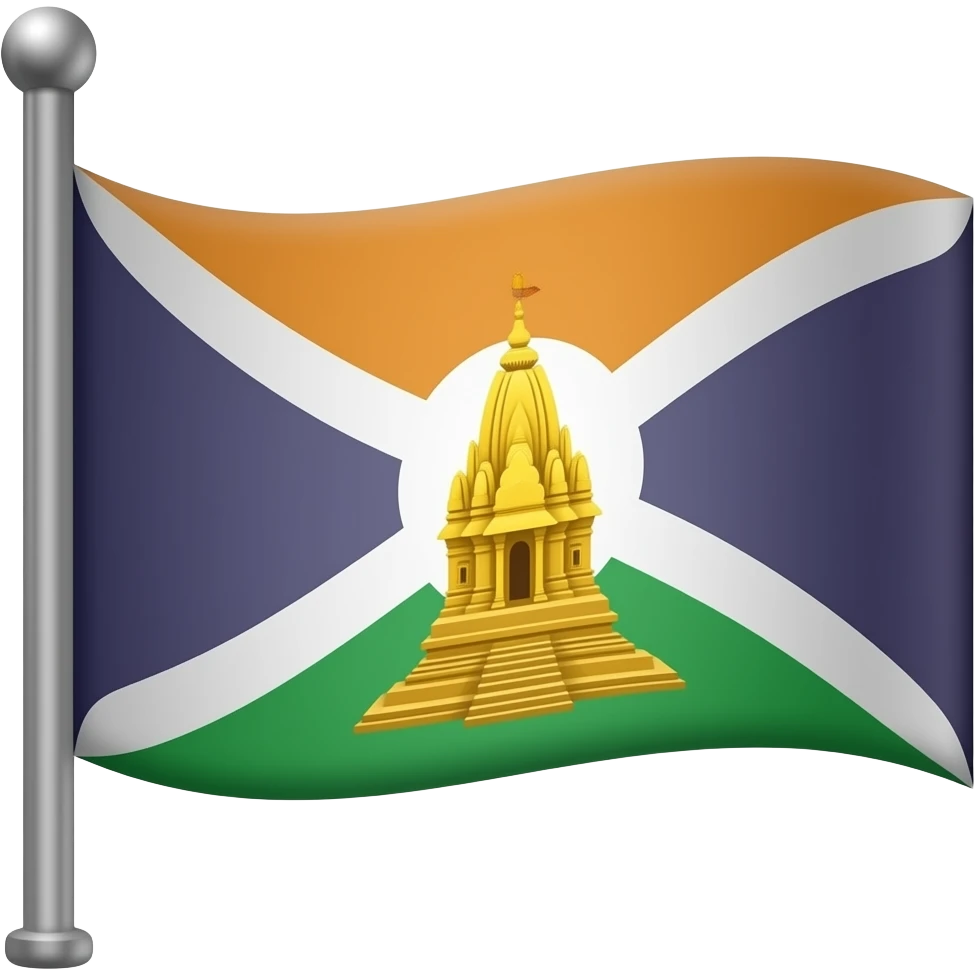 Ayodhya temple flag emoji emoji