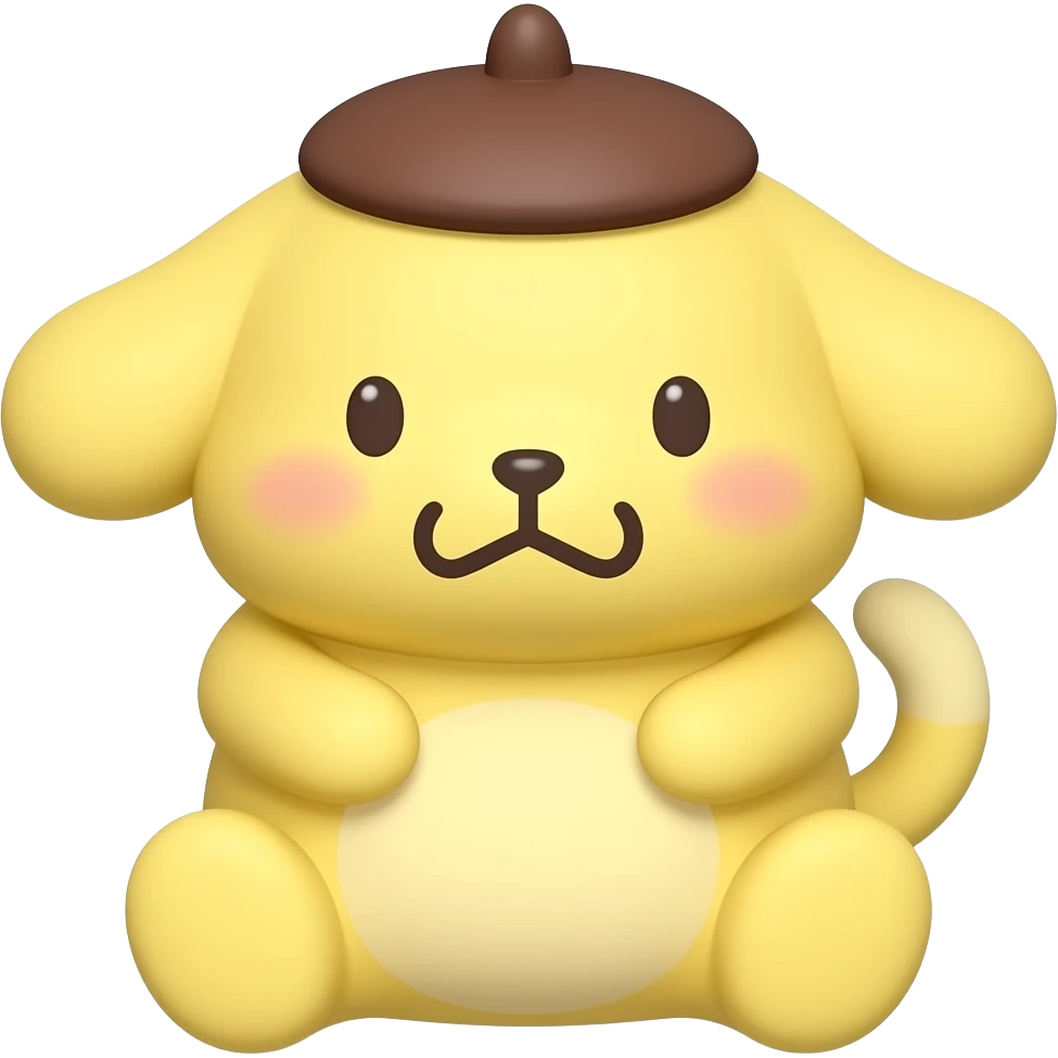 pompompurin con expresión de enojo emoji